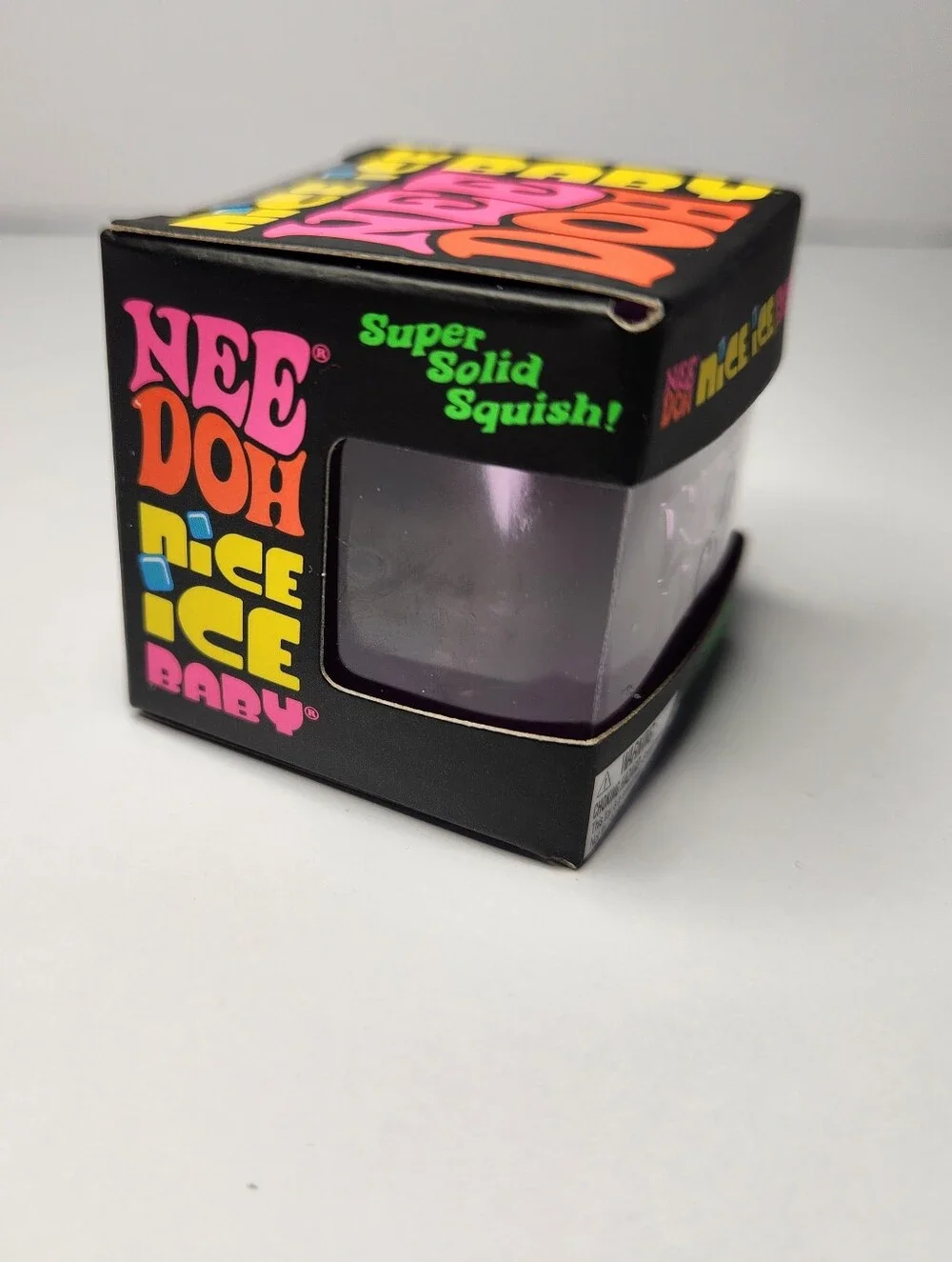 Schylling NeeDoh Nice Ice Baby Purple Super Solid Squish Mini